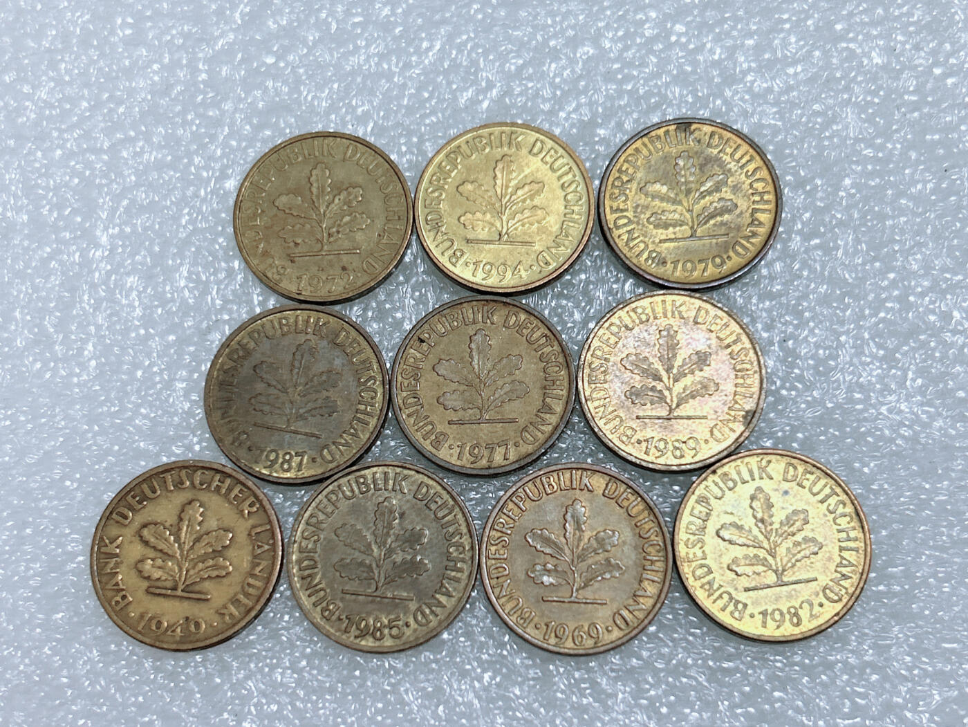 第一海外回流一元起拍收藏 散集专场  第268期 德国5芬尼硬币 10枚