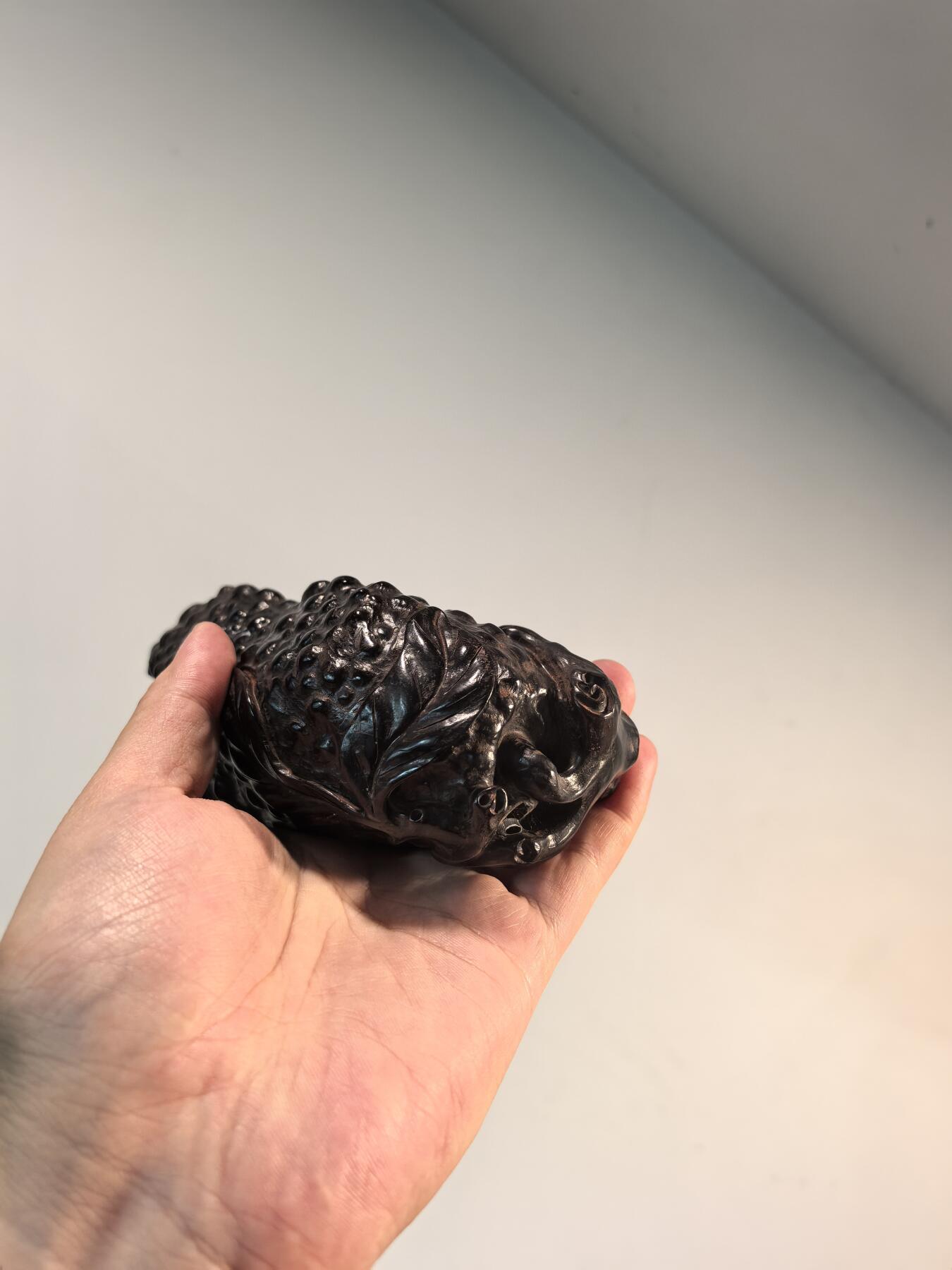 兰馨堂古玩杂项专场 紫檀雕佛手摆件