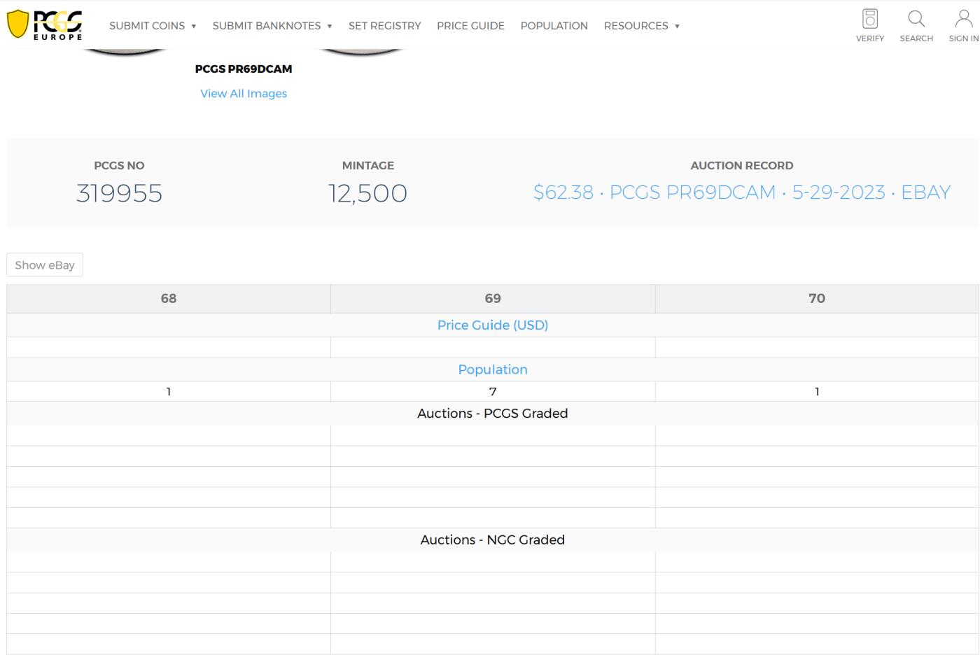 PThappally收藏第54次拍卖，英联邦地区硬币纸币 澳大利亚  2011 年  1 澳元  31.1035g  银币 PCGS PR69DCAM 