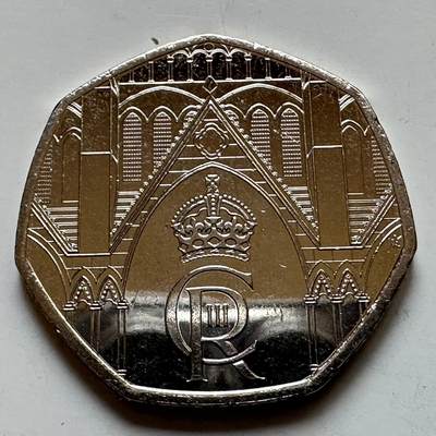 🌹外币初藏🌹🐯2025年第129场  每周二四六晚8️⃣点 接代拍 - 英国2023年50便士