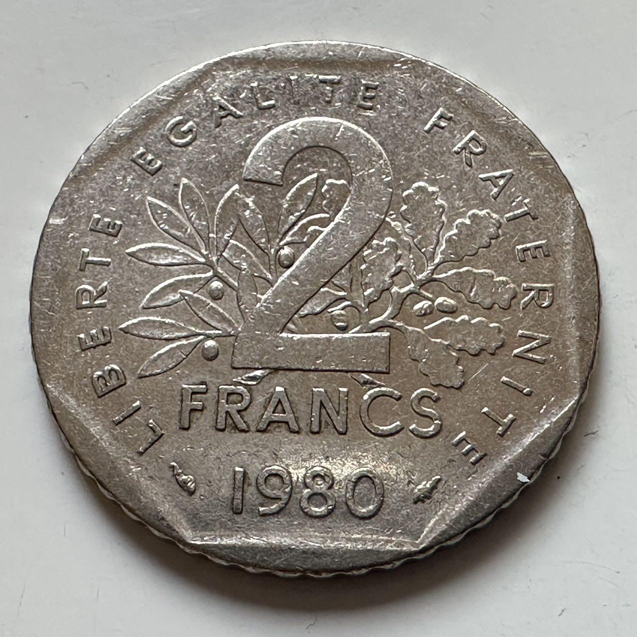 🌹外币初藏🌹🐯2025年第129场  每周二四六晚8️⃣点 接代拍 法国1980年2法郎