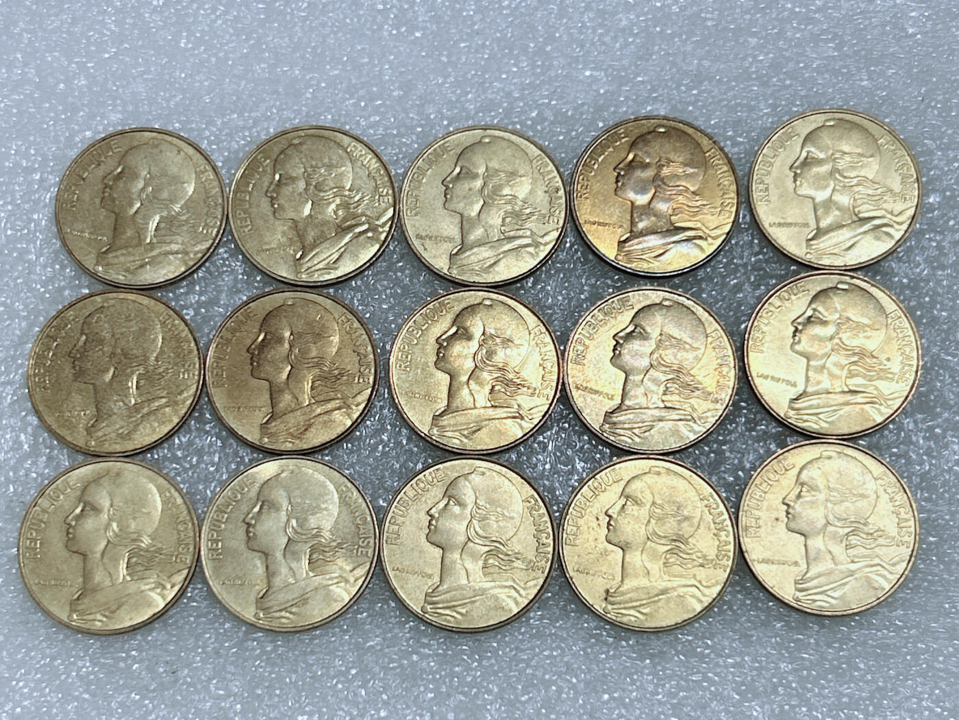 第一海外回流一元起拍收藏 散集专场  第268期 法国20分 15枚 原光品