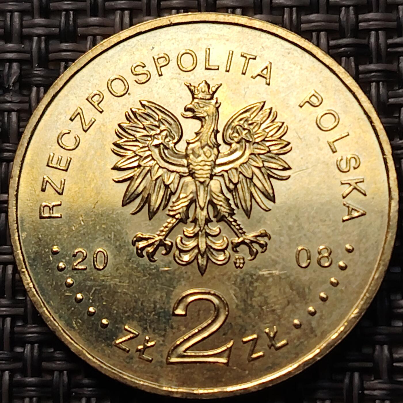 布加迪🐬～世界钱币(上海)🌾第 260 期 /  各国套币和散币 波兰🇵🇱 2008年 2兹罗提纪念币 独立90周年