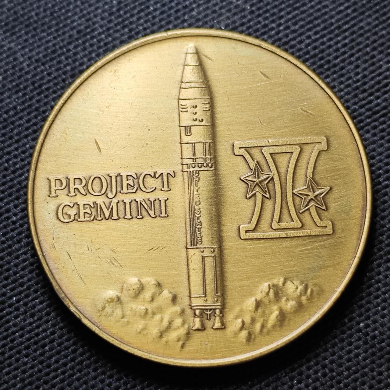 KK钱币收藏小铺  第373场  2月预留时间 周末发货   美国航天纪念纪念铜章