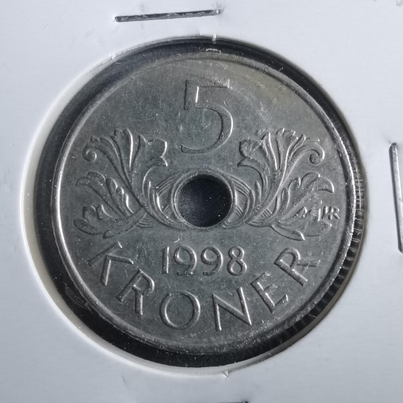 沼泽如烟--第906场 挪威1998年5克朗