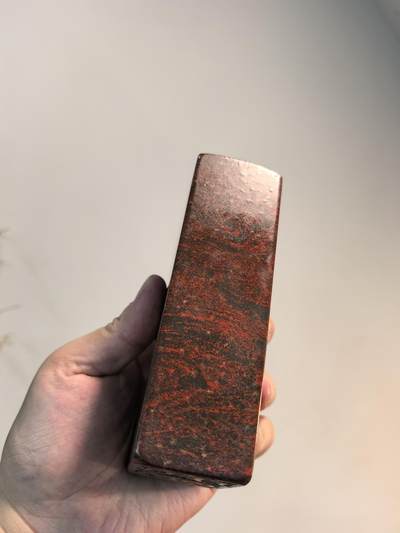 鸡血石心经大印章