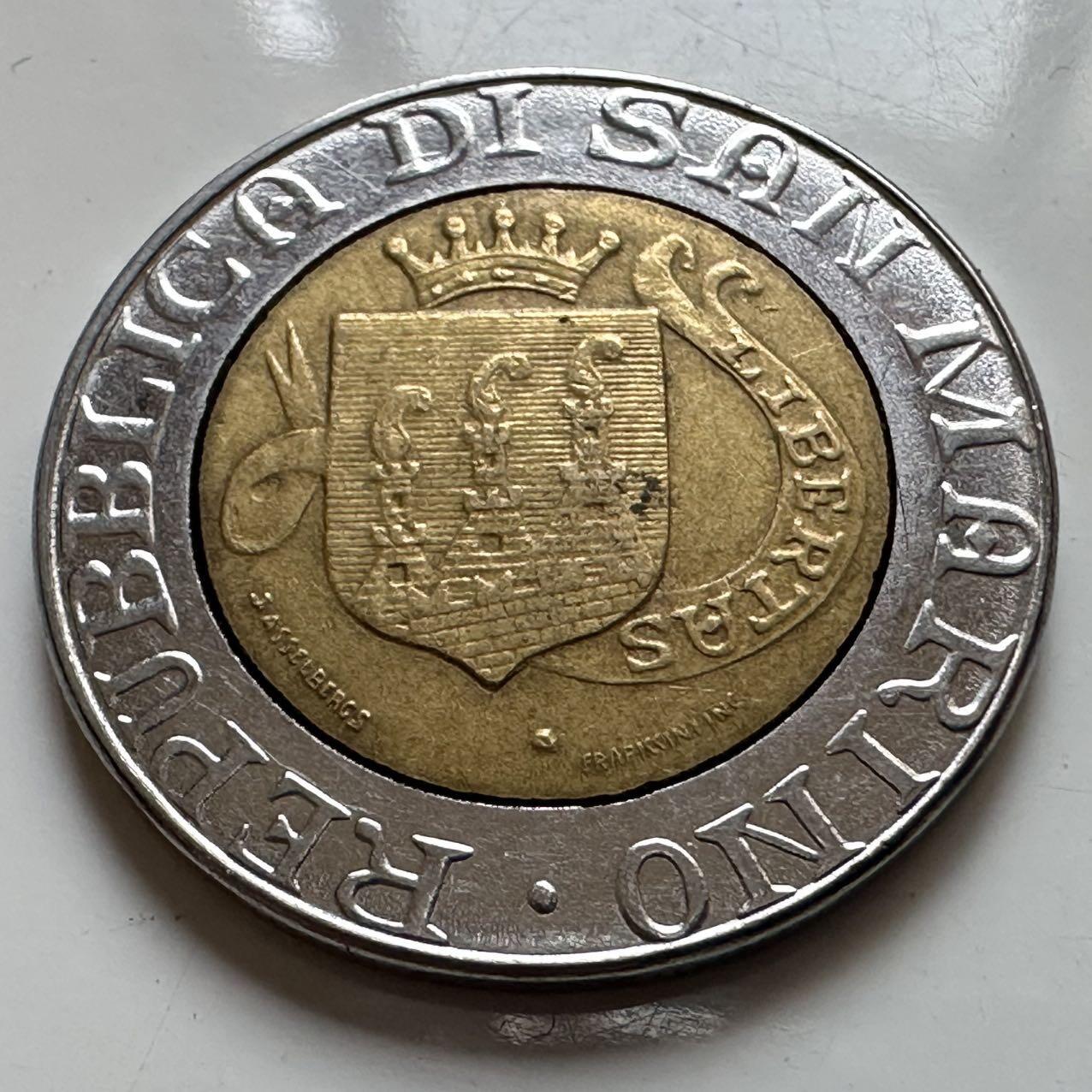 🌹外币初藏🌹🐯2025年第129场  每周二四六晚8️⃣点 接代拍 圣马力诺1989年500里拉