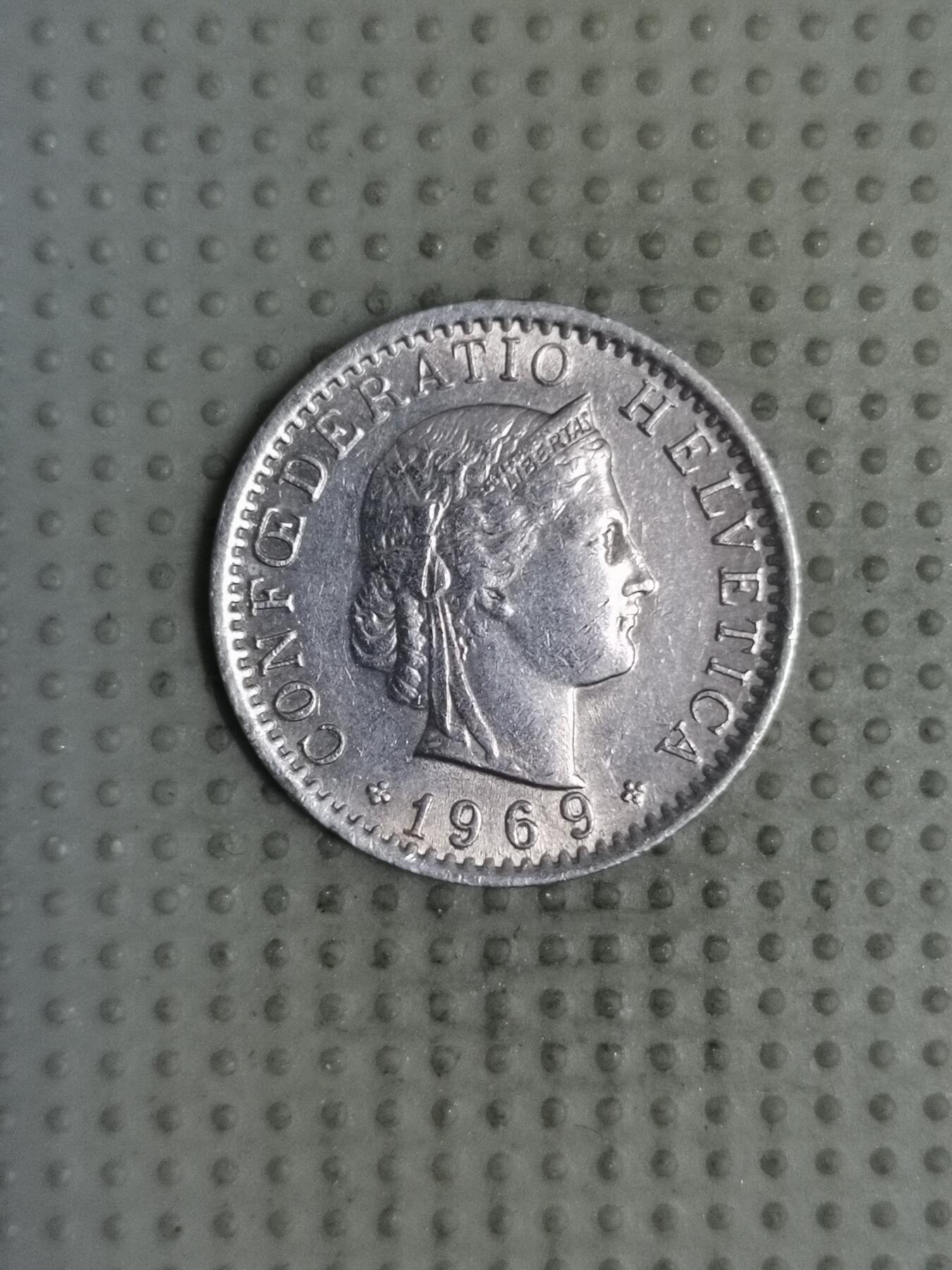 2025年第119场各国散币拍卖（总第119场） 瑞士1969年20生丁