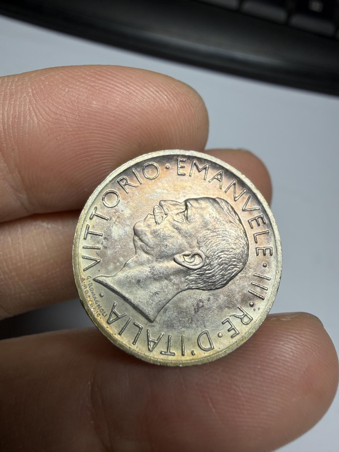 2025年集古藏今外币拍卖第十期-第7场—（总第287拍），可以寄存60天，满160元包邮。 带光1930年意大利5里拉