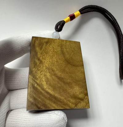 零元拍：L002 金丝楠牌子，香喷喷的小金砖，金光闪闪，4.7×6.1×1.4CM - 零元拍：L002 金丝楠牌子，香喷喷的小金砖，金光闪闪，4.7×6.1×1.4CM