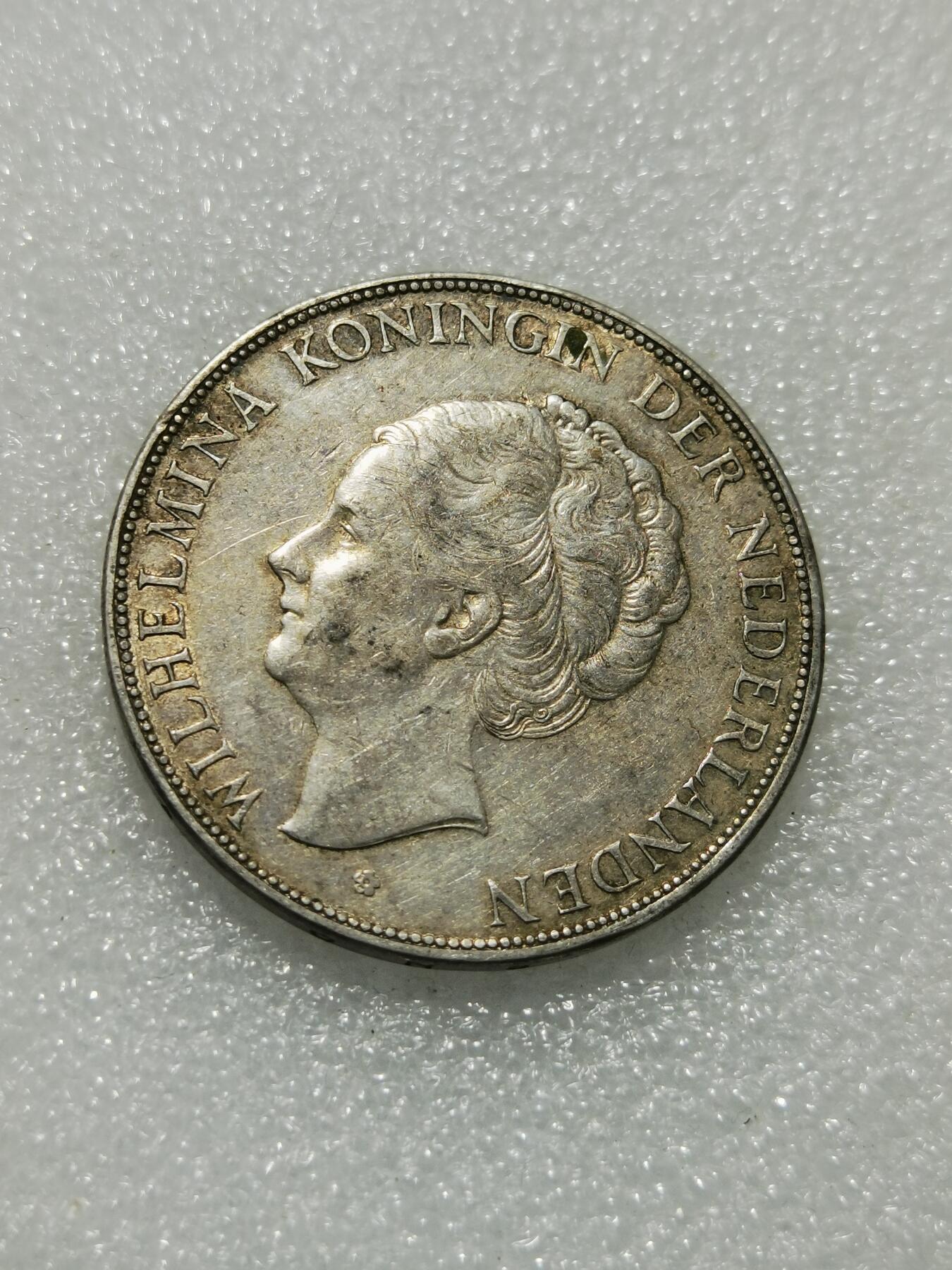 天下钱庄专场欢迎参拍 荷兰威廉敏娜女王银币