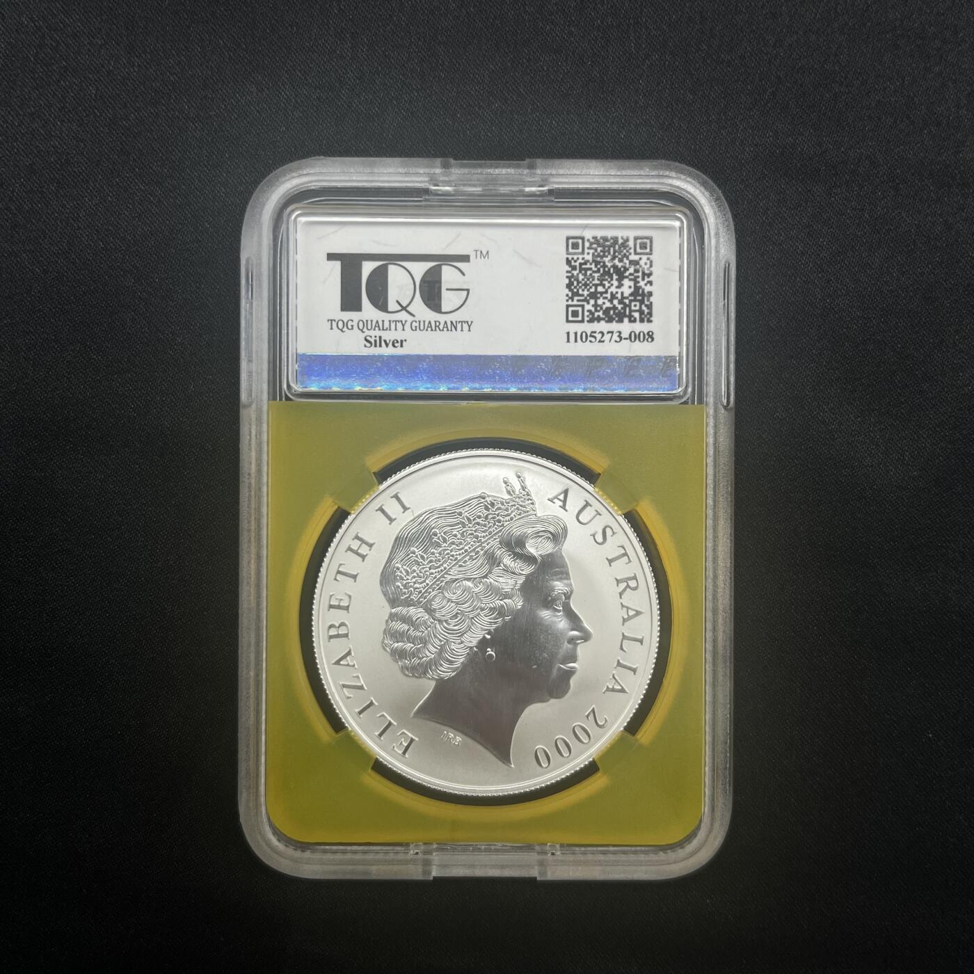 PThappally收藏第54次拍卖，英联邦地区硬币纸币 澳大利亚 2000 1元 袋鼠主题 31.1035 g 999 纯银纪念币 MS70