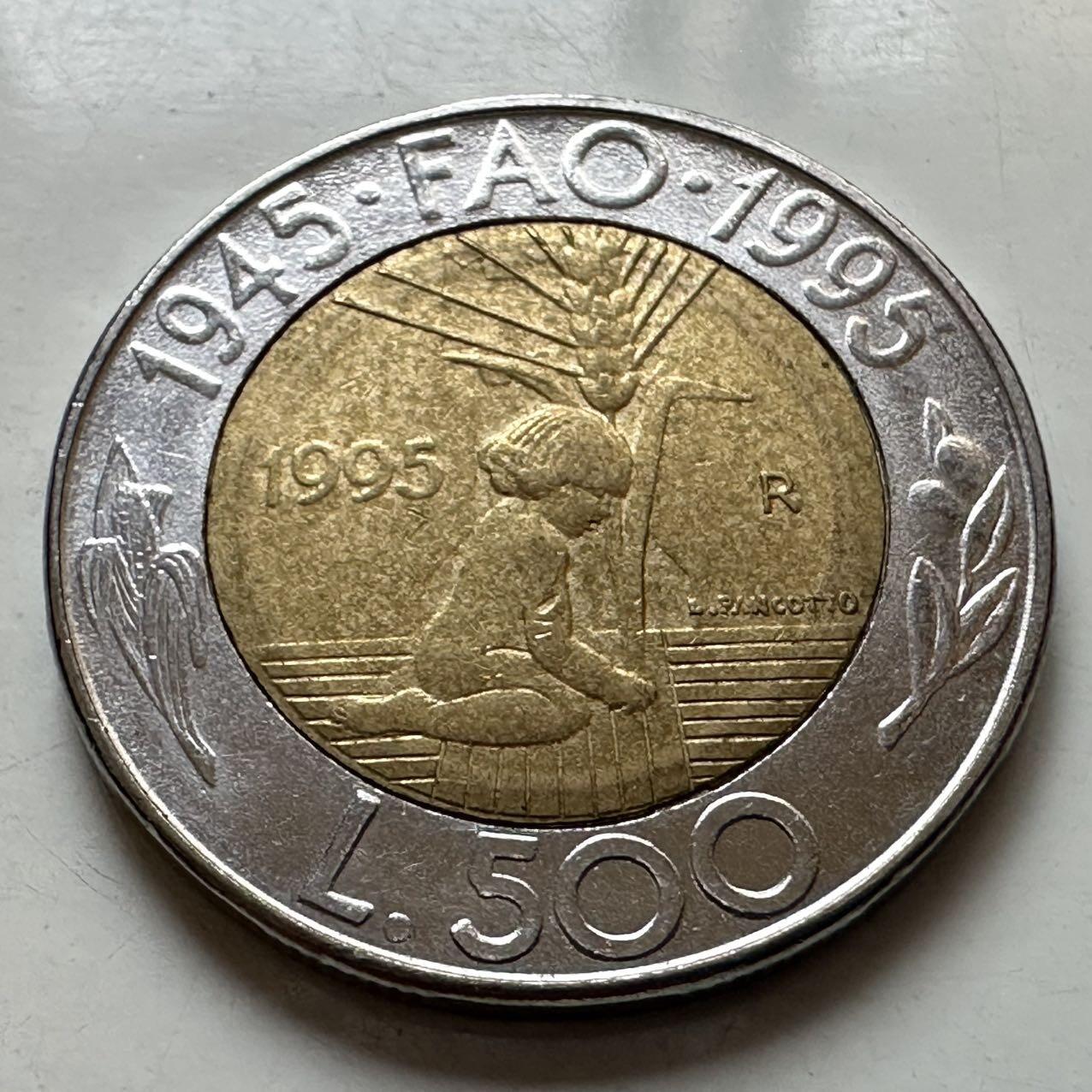 🌹外币初藏🌹🐯2025年第129场  每周二四六晚8️⃣点 接代拍 圣马力诺1995年500里拉