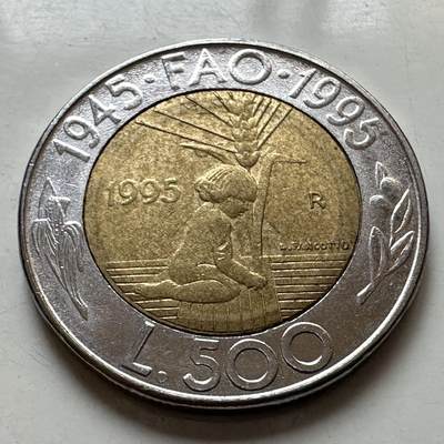 🌹外币初藏🌹🐯2025年第129场  每周二四六晚8️⃣点 接代拍 - 圣马力诺1995年500里拉