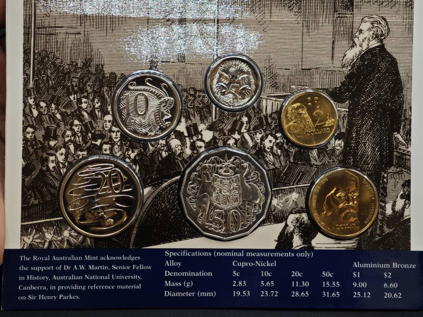 【淘币小摊】实时拍第七百九十九拍   银币套币场   满百包邮可预留二周 每周一统一发货   澳大利亚1996年纪念套币