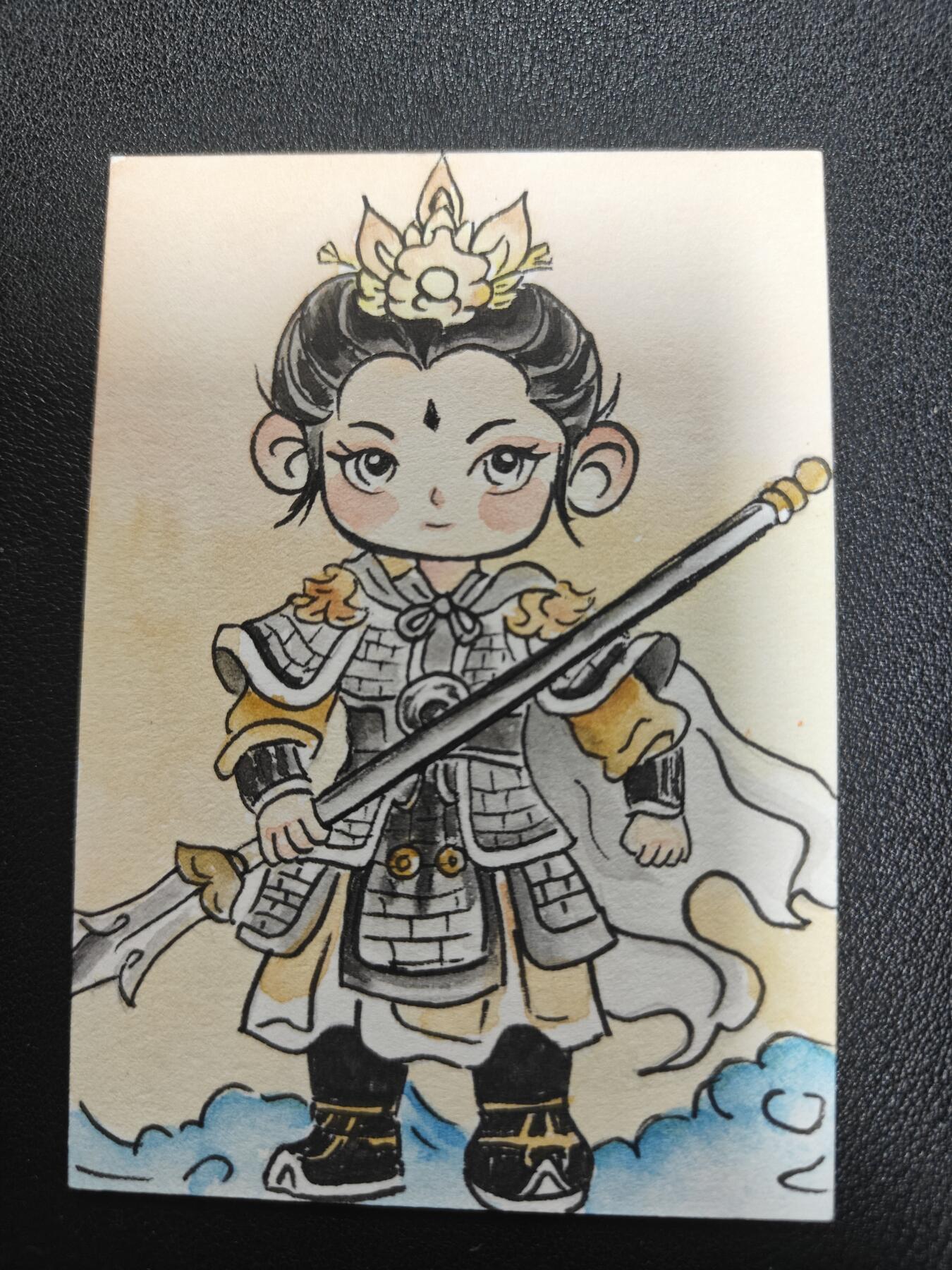 天玑星卡拍第140期《11.20周四截拍》持续收拍收评中 满赠卡需备注 【手绘卡】小火柴 二郎神 手绘卡