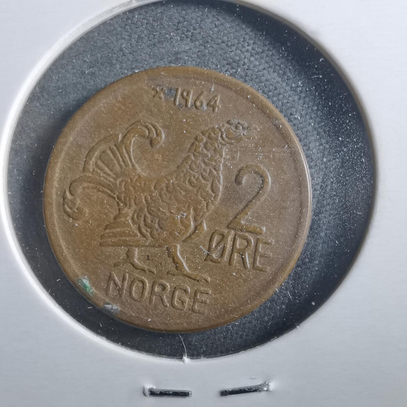 沼泽如烟--第906场 挪威1964年2欧尔