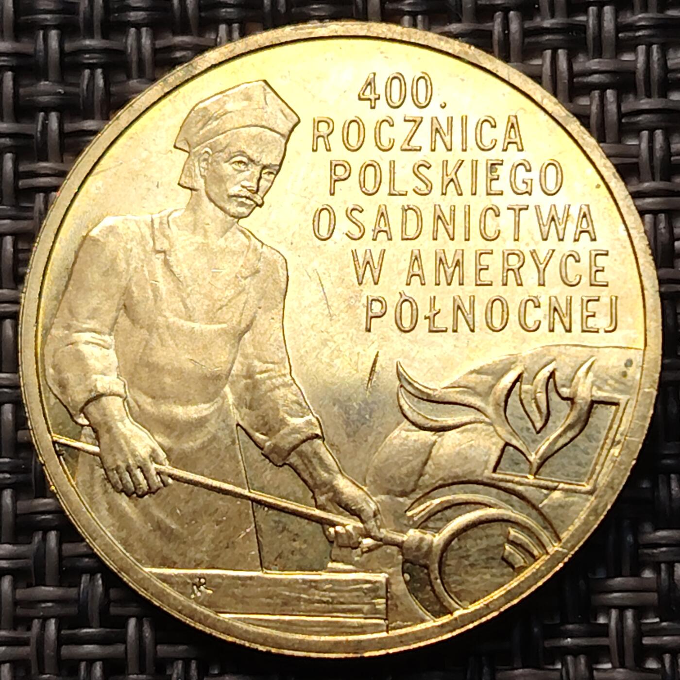 布加迪🐬～世界钱币(上海)🌾第 260 期 /  各国套币和散币 波兰🇵🇱 2008年 2兹罗提纪念币 北美定居者400周年 27mm