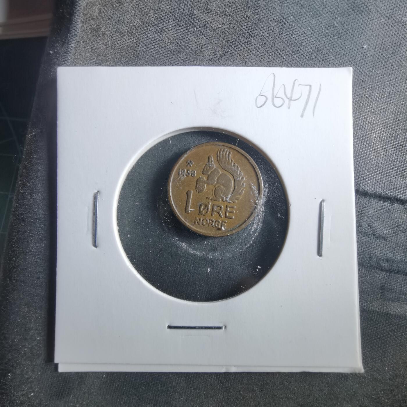 沼泽如烟--第906场 挪威1958年1欧尔