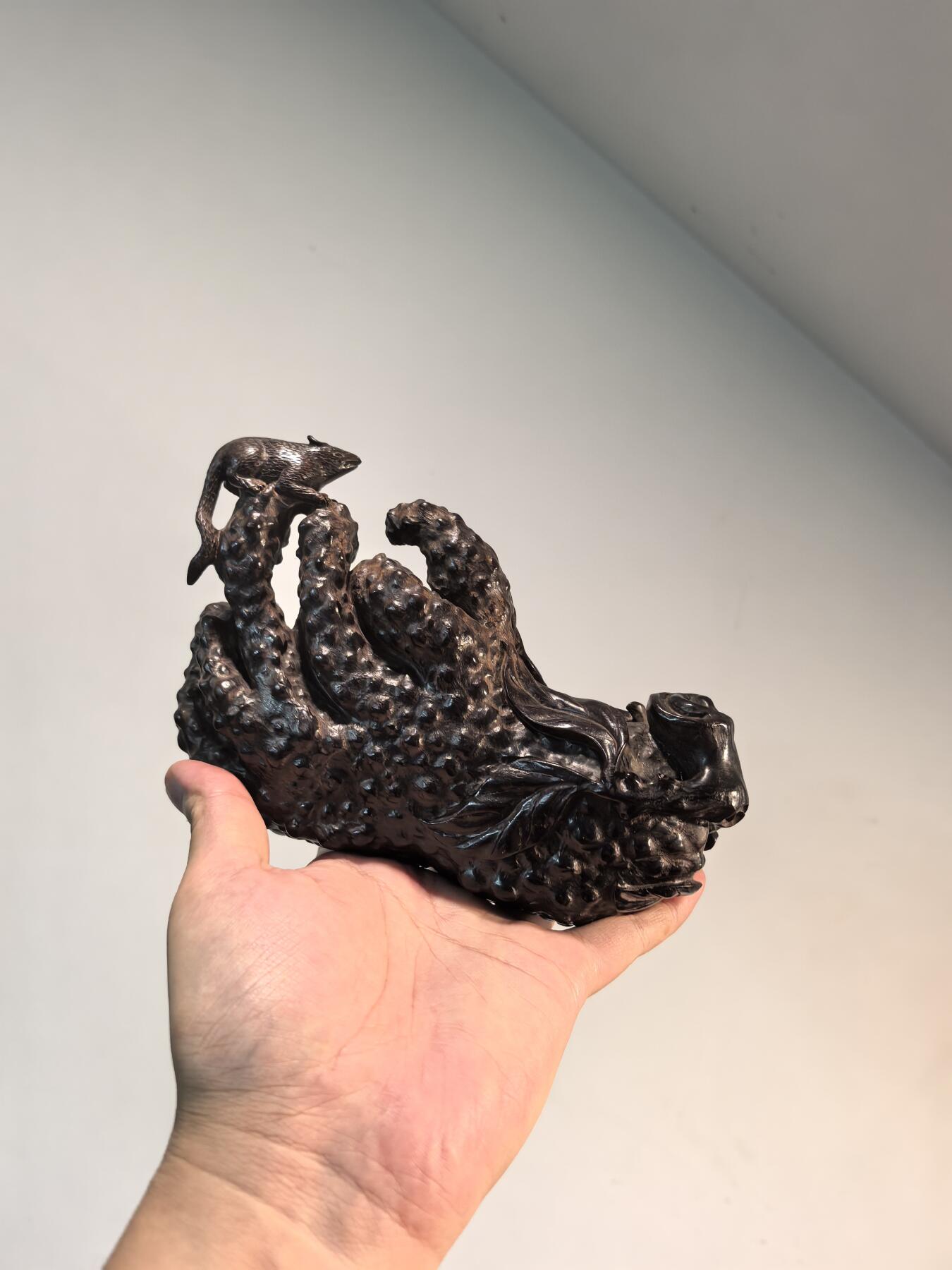 兰馨堂古玩杂项专场 紫檀雕佛手摆件