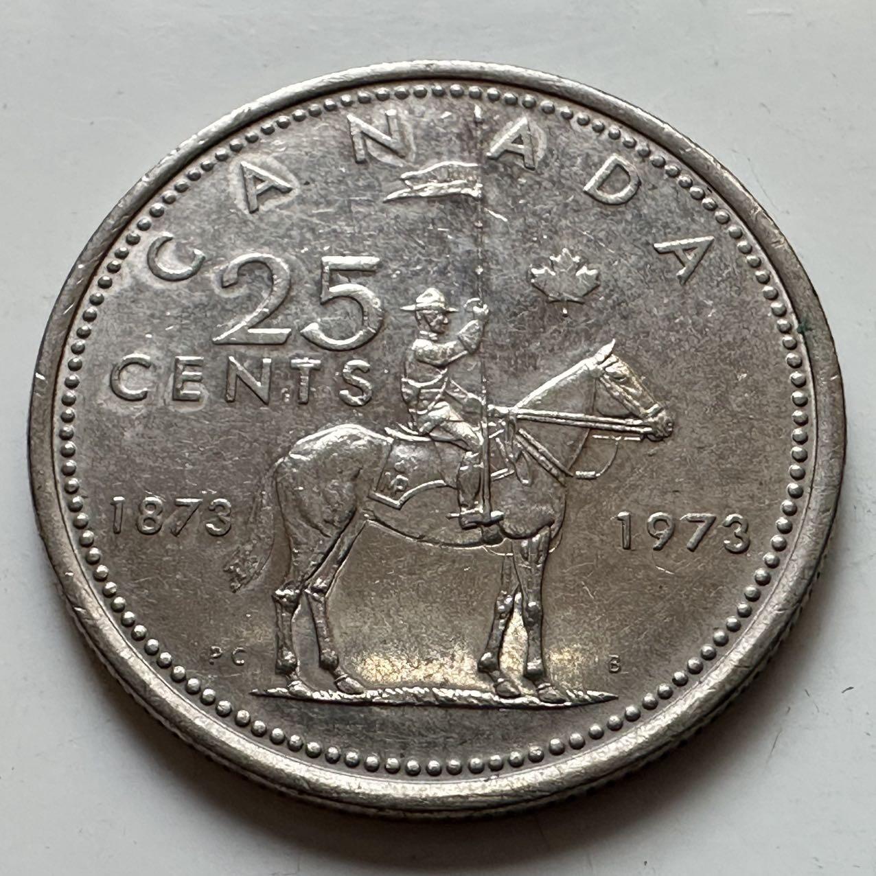 🌹外币初藏🌹🐯2025年第129场  每周二四六晚8️⃣点 接代拍 加拿大1973年25分