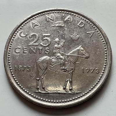 🌹外币初藏🌹🐯2025年第129场  每周二四六晚8️⃣点 接代拍 - 加拿大1973年25分