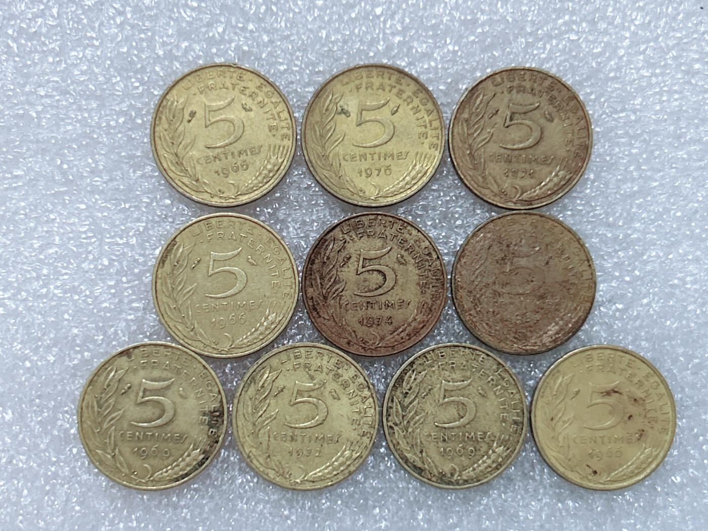 第一海外回流一元起拍收藏 散集专场  第268期 法国10分 10枚