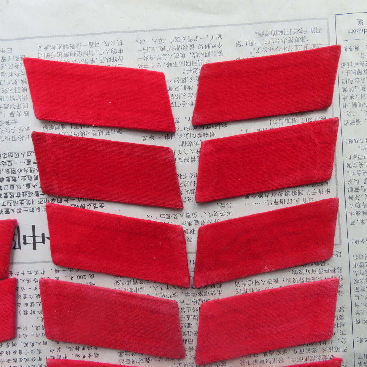 68--使用过的65无扎线红领章10付一组20141019-14优