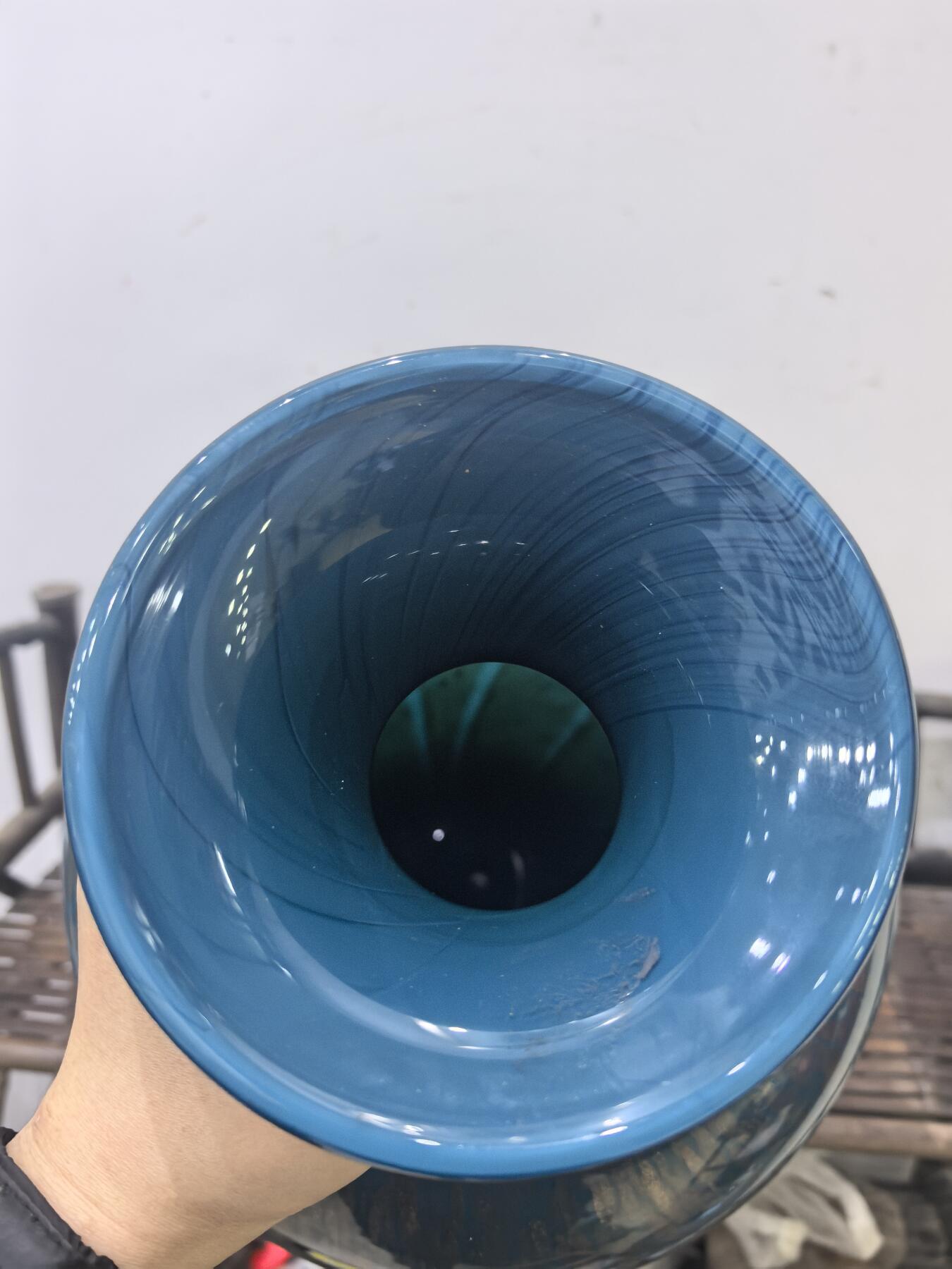 兰馨堂瓷器专场 回流大尺寸琉璃花瓶摆件