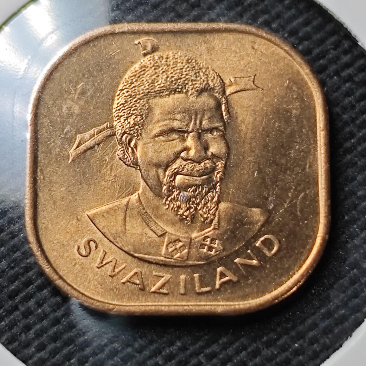 KK钱币收藏小铺  第372场  2月预留时间 周末发货  斯威士兰2分铜币 好品