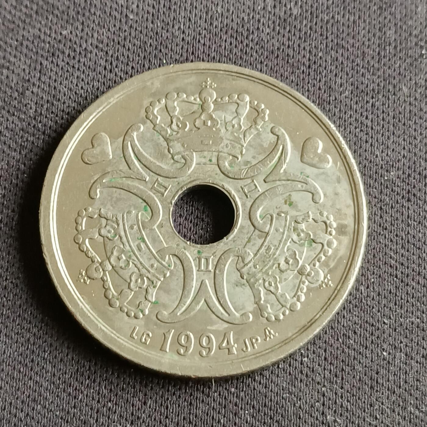 【游宝拍卖】乙巳蛇年88期 佣金1+6% 丹麦-5克朗 1994年