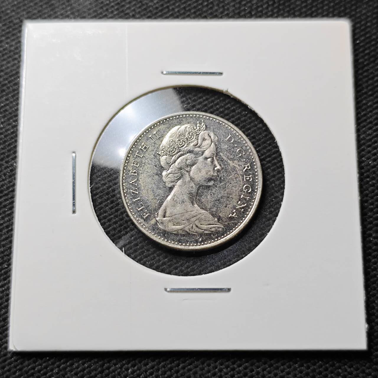 KK钱币收藏小铺  第372场  2月预留时间 周末发货  1967加拿大5分纪念币