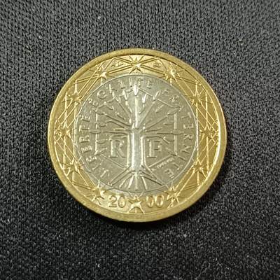 【游宝拍卖】乙巳蛇年88期 佣金1+6% - 法国-1欧元 2000年 