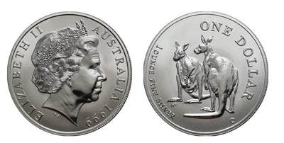 PThappally收藏第54次拍卖，英联邦地区硬币纸币 - 澳大利亚 1996  1元 袋鼠主题  1 盎司纯银纪念币 TQG MS 70