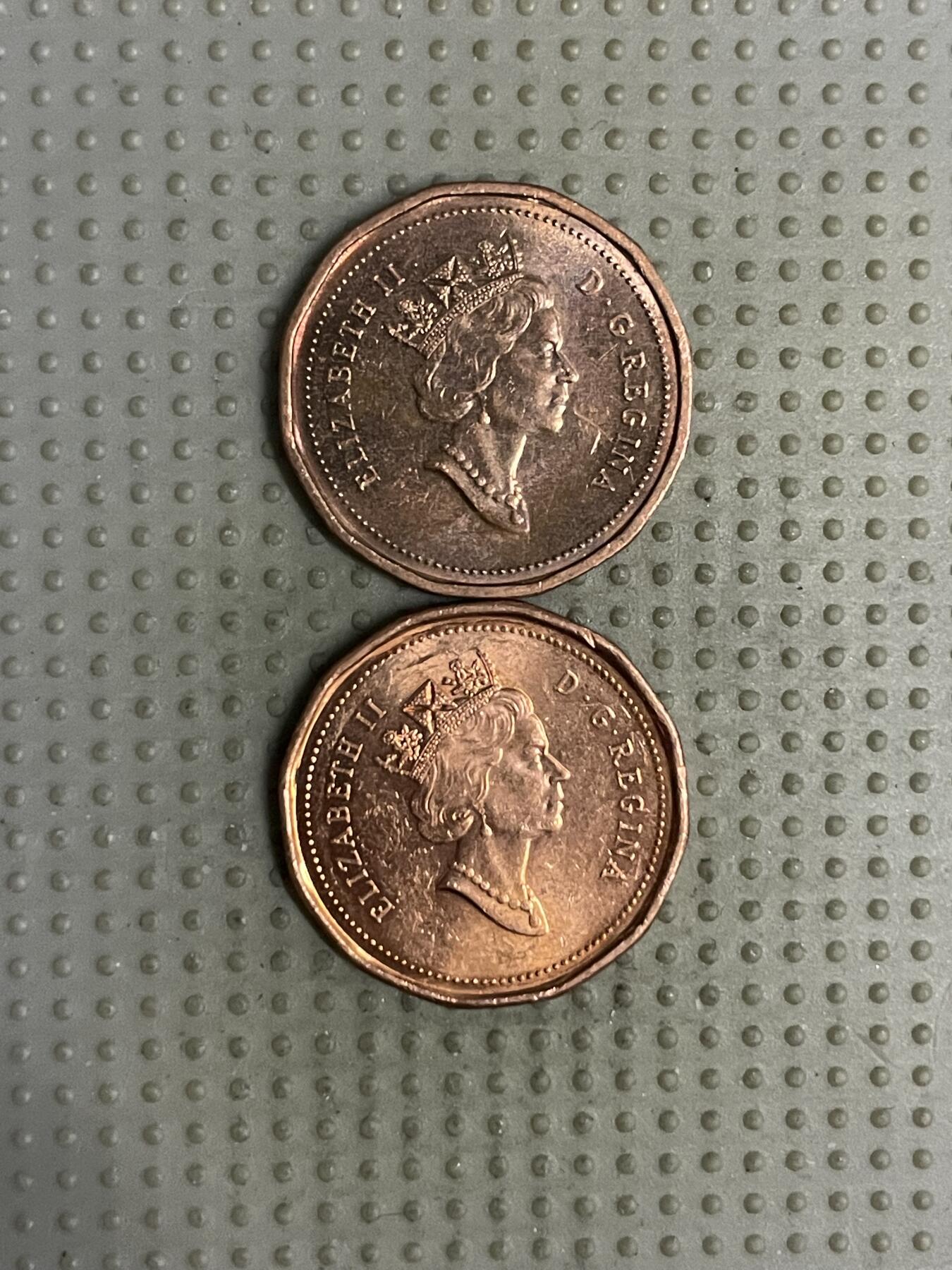 2025年第120场各国散币拍卖（总第120场） 加拿大1992年建国125周年1分纪念币2枚