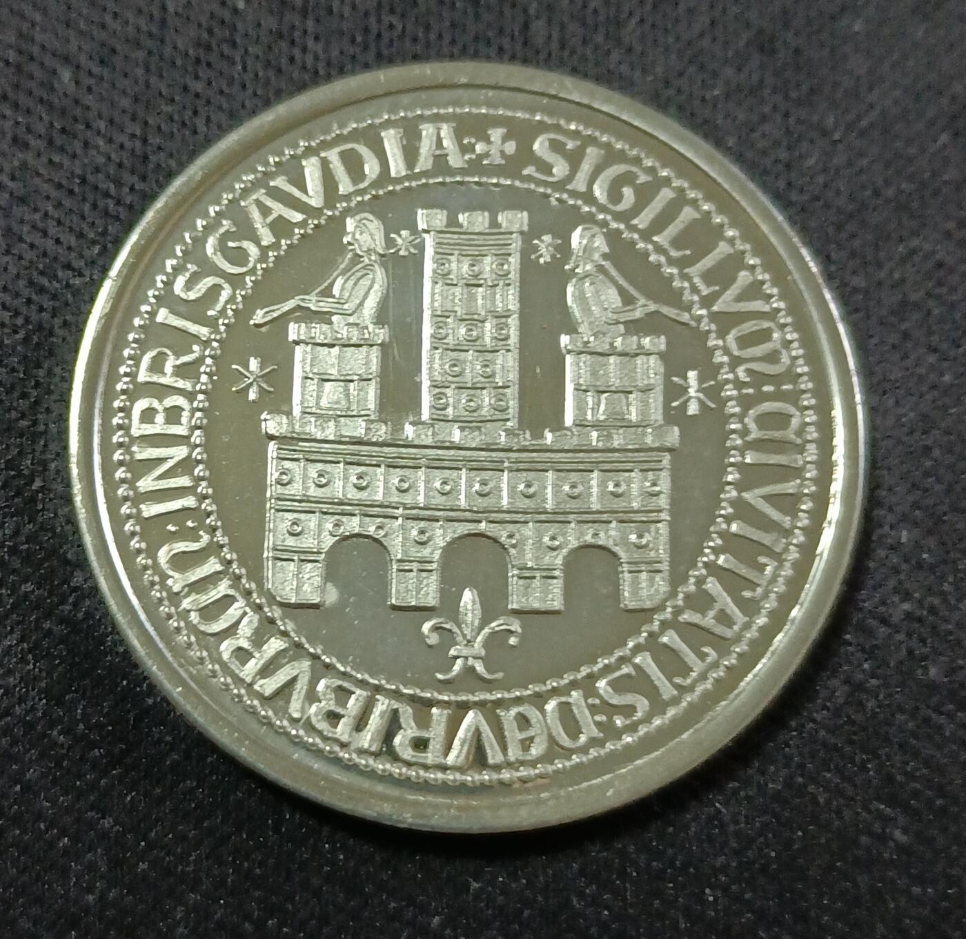 【游宝拍卖】乙巳蛇年88期 佣金1+6% 德国-弗莱堡市1988年精制纪念章