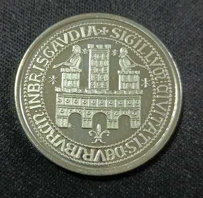 【游宝拍卖】乙巳蛇年88期 佣金1+6% - 德国-弗莱堡市1988年精制纪念章