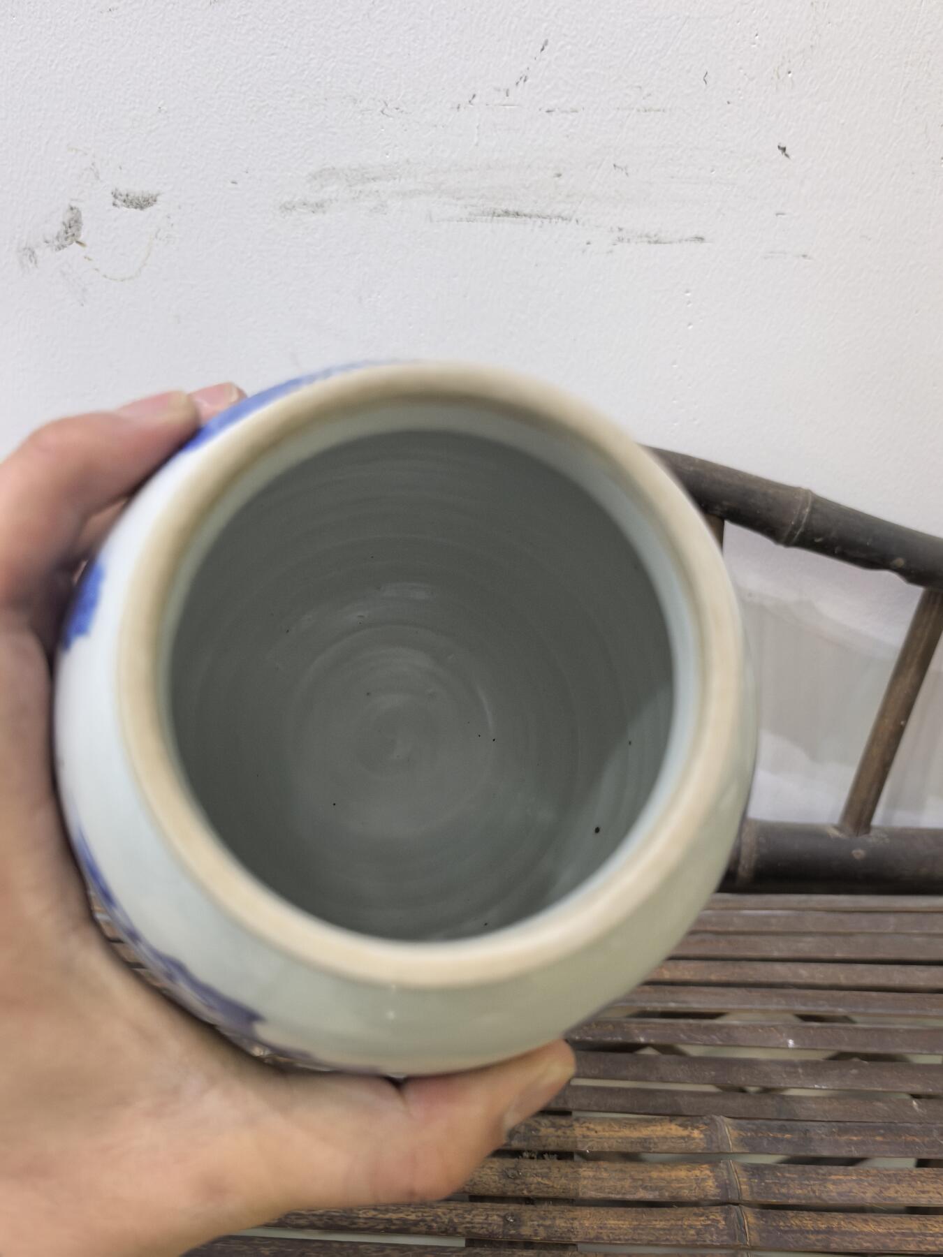 兰馨堂瓷器专场 回流青花人物罐