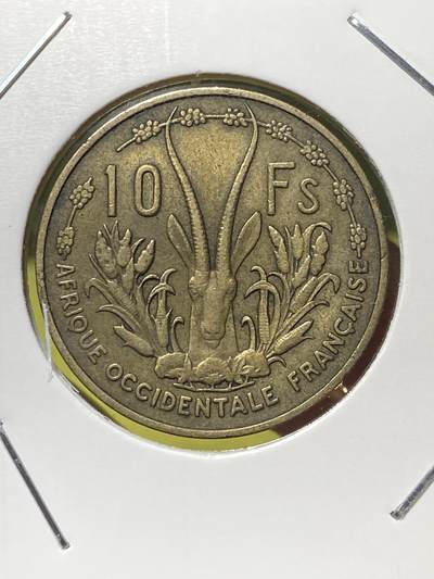 2025年第一百三十场(总第一百五十六场）外国好品纸夹散币场(免佣金) - 好品–法属西非1956单年份10法郎