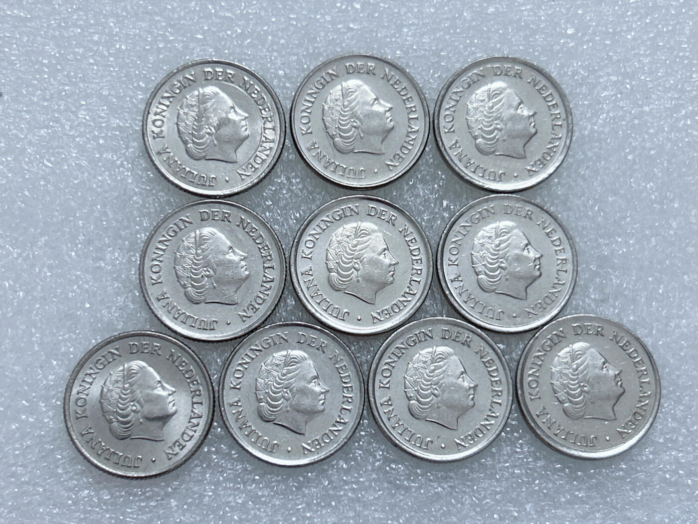 第一海外回流一元起拍收藏 散集专场  第269期 荷兰25分硬币 朱丽安娜 10枚