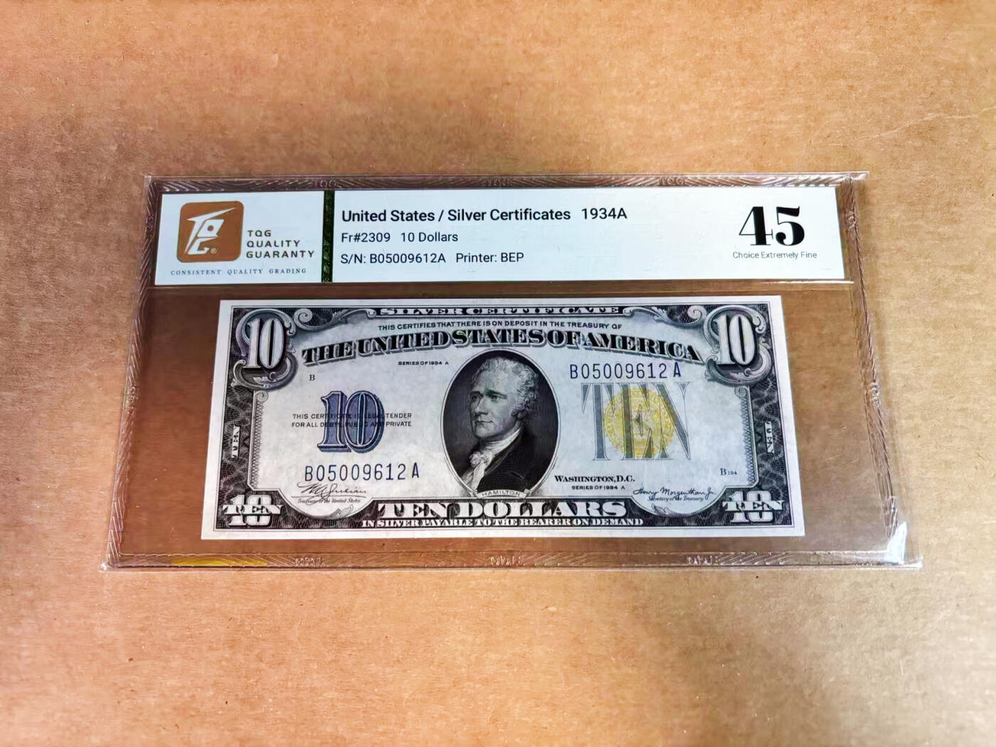【Blue Auction】世界纸币精拍第752期——18级TOP拍卖/信誉/品质/专业/高效💫 【无47】美国 1934A10美金 北非券 TQG45