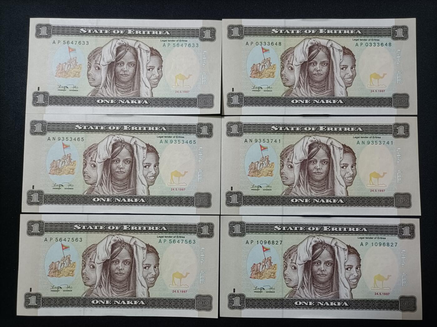 【游宝拍卖】乙巳蛇年89期 全场包邮 六六大顺特别场 厄立特里亚🇪🇷 UNC/AU