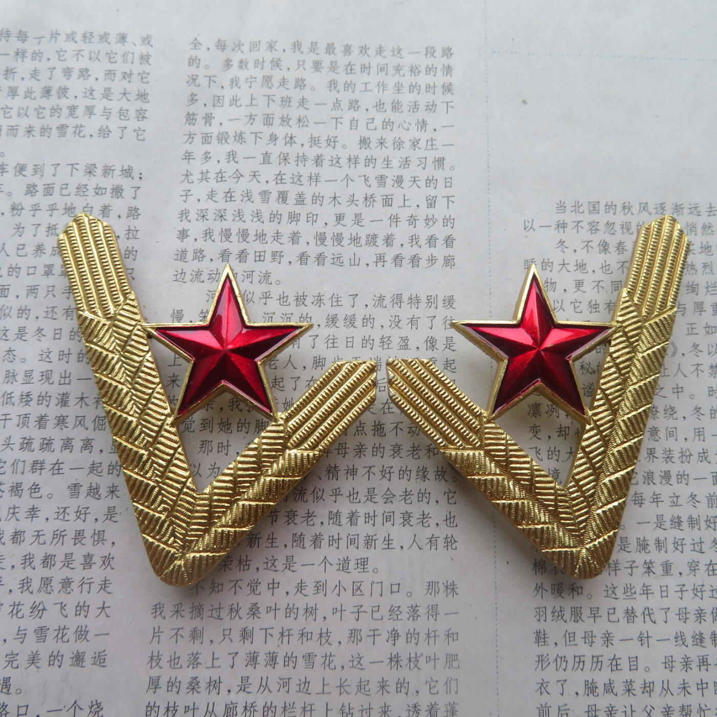 50--87仪仗队领花一付