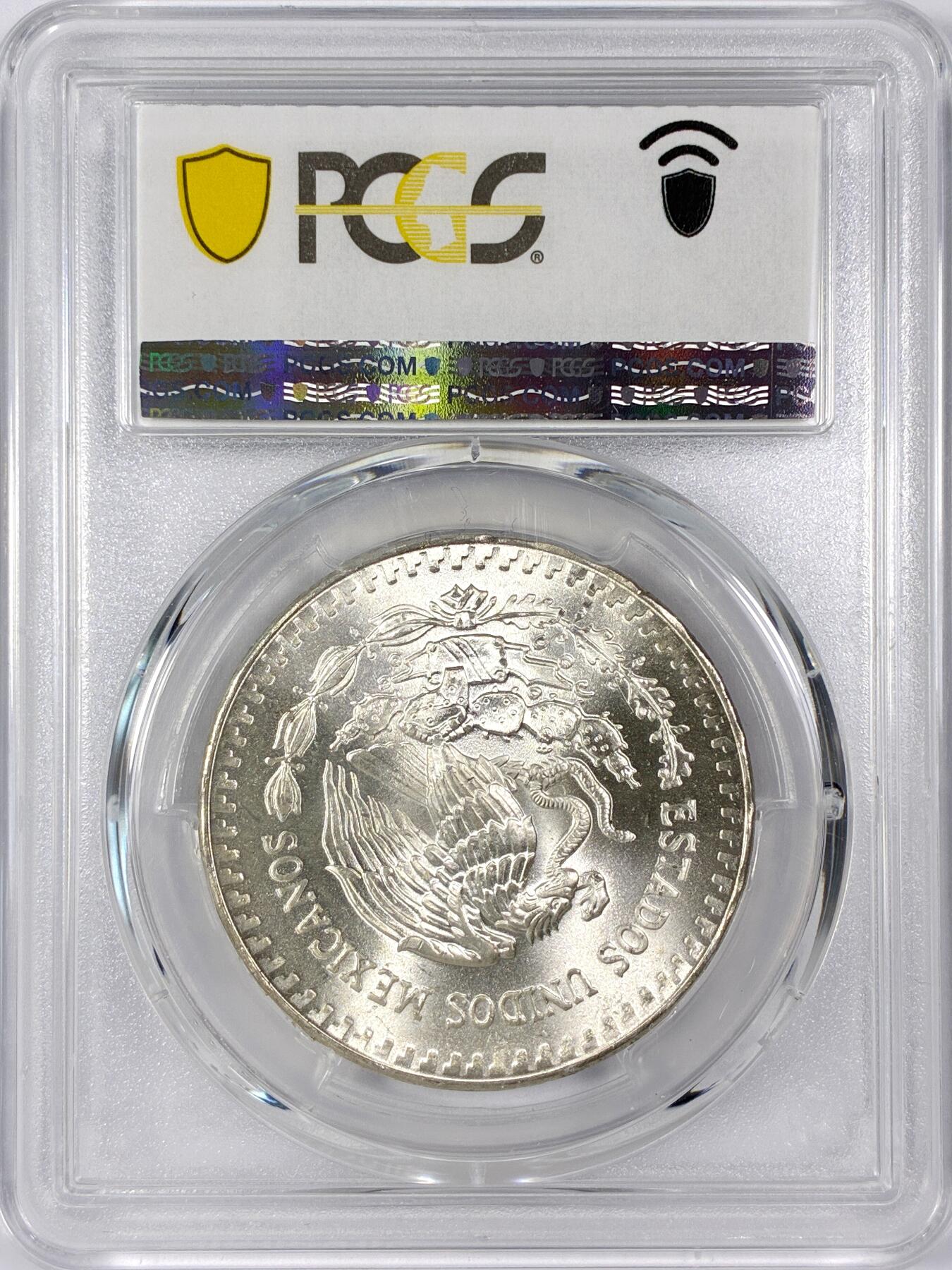 【雨安】【世界币章116期-评级币专场】2025-11-22 周六 19:30 保真【直播拍卖】 [评级现代] Mexico 墨西哥 投资银 自由女神 1盎司 1985年  PCGS-MS66