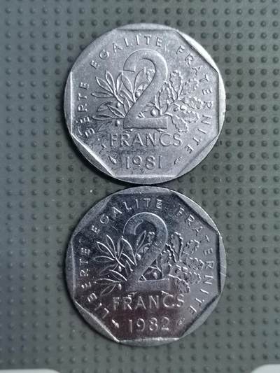 2025年第121场各国散币拍卖（总第121场） - 法国2法郎2枚