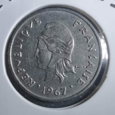 沼泽如烟--第907场 - 法属波利尼西亚1967年10法郎