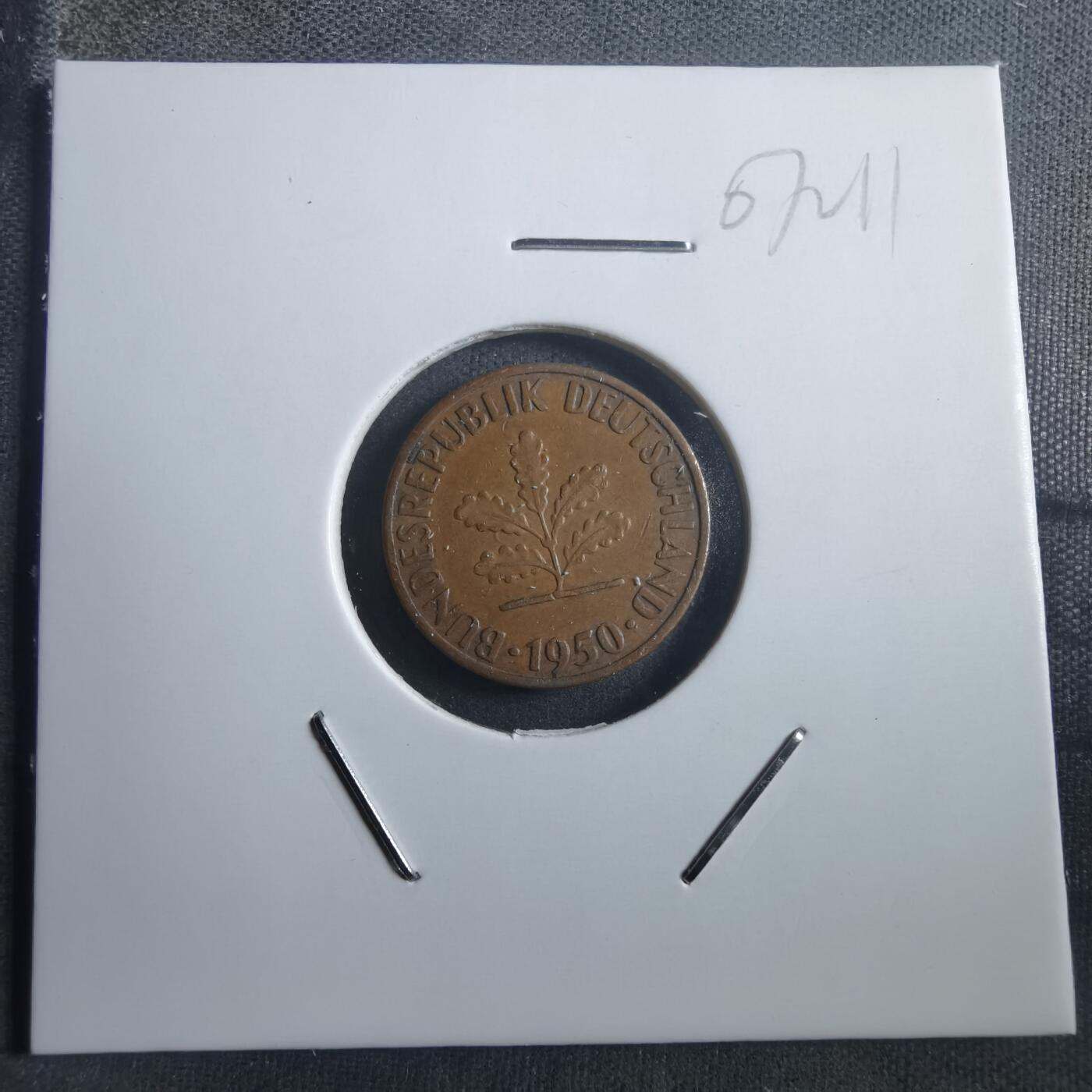 沼泽如烟--第907场 德国1950年1芬尼