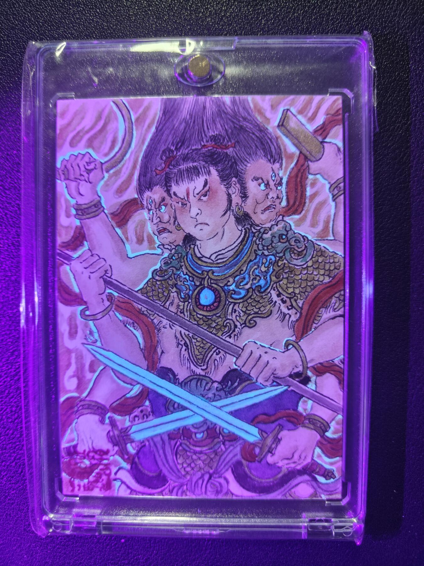 天玑星卡拍第140期《11.20周四截拍》持续收拍收评中 满赠卡需备注 【手绘卡】张先军 三坛海会大神 哪吒 手绘卡