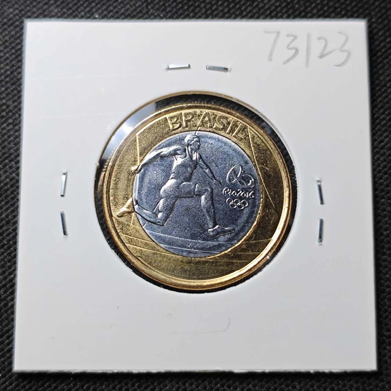 KK钱币收藏小铺  第373场  2月预留时间 周末发货  巴西1瑞尔双色币纪念币