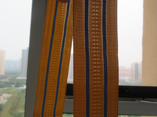 64--库存55空校官肩章编织铜金属丝带（长110厘米）